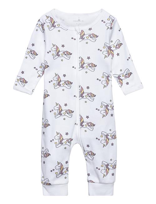 Nbfnightsuit Zip Unicorn Name It Patterned