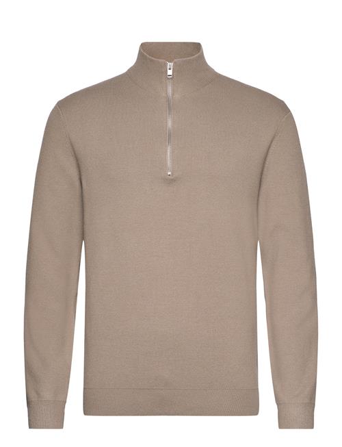 Ecovero Half Zip Knit Lindbergh Beige