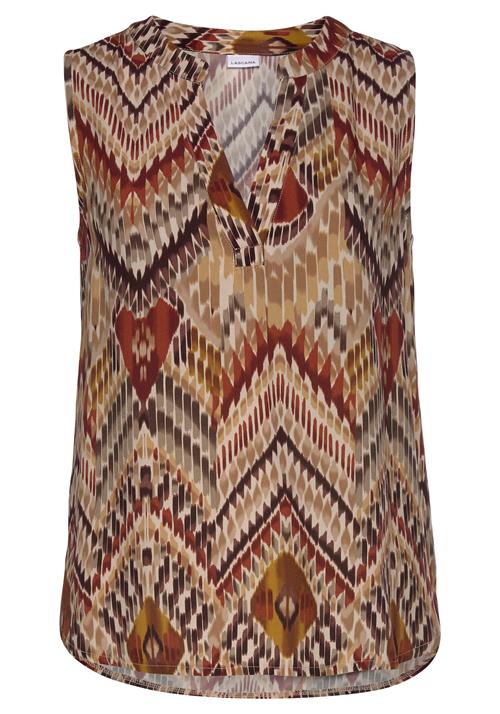 LASCANA Bluse  beige / brun / choko / sennep