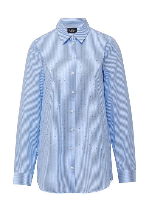 s.Oliver BLACK LABEL Bluse  lyseblå / offwhite