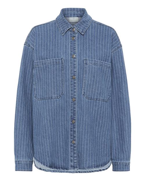 Kaffe Bluse 'Reece'  blue denim / hvid