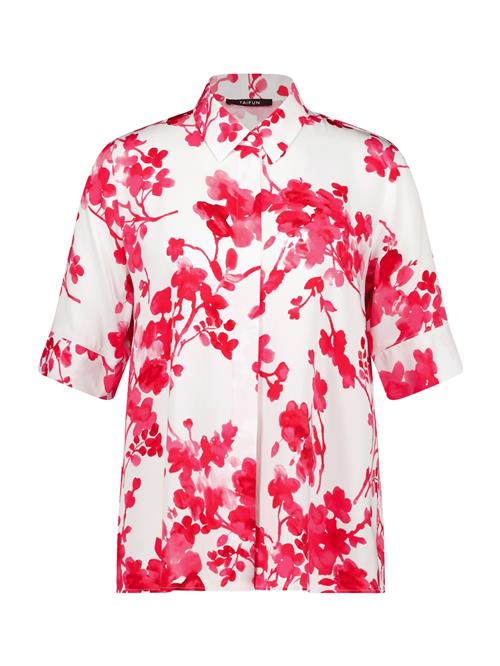 Se TAIFUN Bluse  pink / rød / hvid ved About You