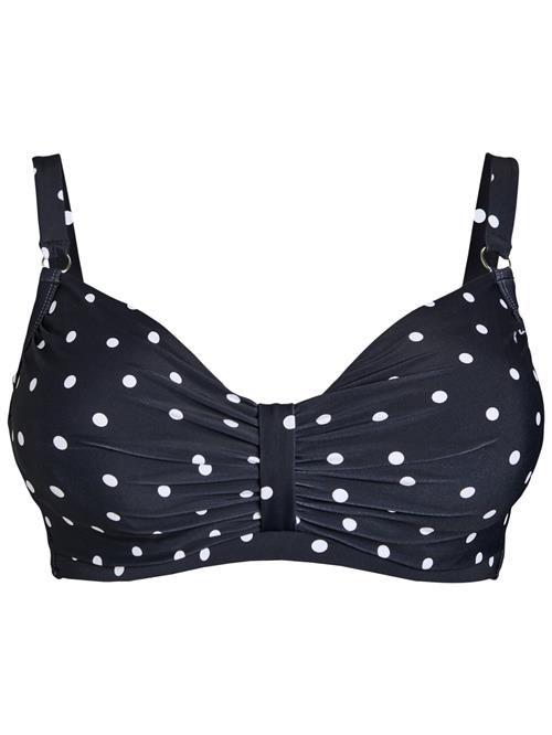 Swim by Zizzi Bikinioverdel  sort / hvid