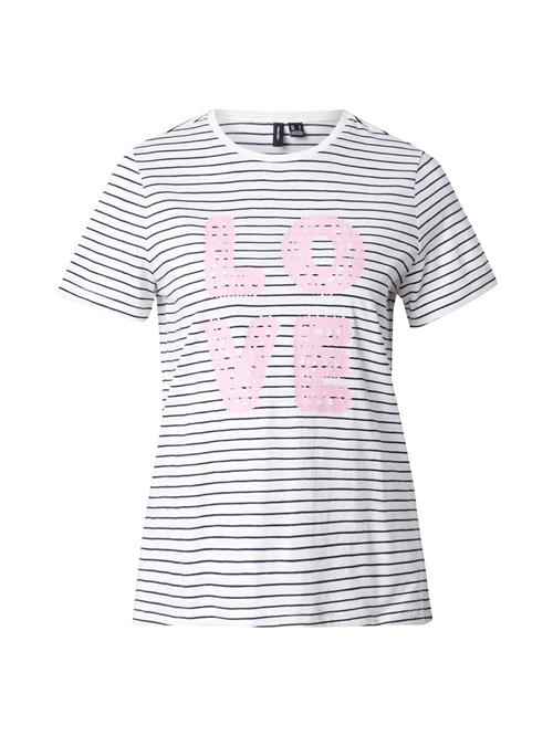 VERO MODA Shirts 'VMSIMONE'  lyserød / sort / hvid