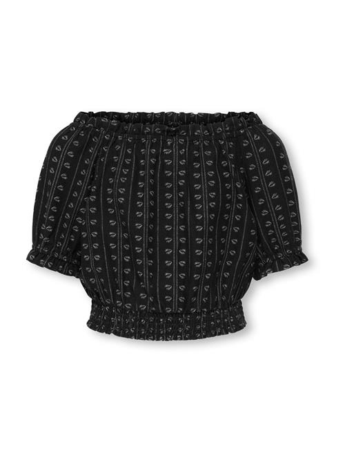 ONLY GIRLS Bluse 'KOGBOLETTA'  sort / hvid