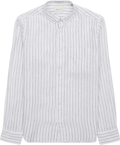 Gant Reg Linen Stripe Skjorte