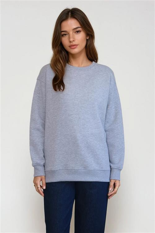 Alina Sweatshirt - Askegrå - L - TeeShoppen