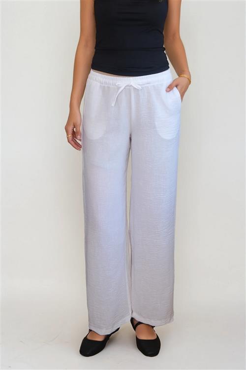 Lilly Pants - Hvid - M - TeeShoppen