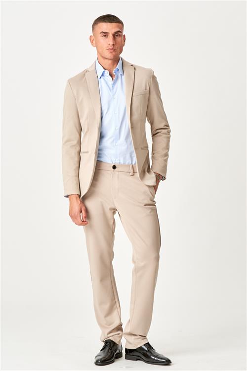 Det Originale Performance Jakkesæt Regular fit - (Sand) - Regular fit - Default Title - TEESHOPPEN