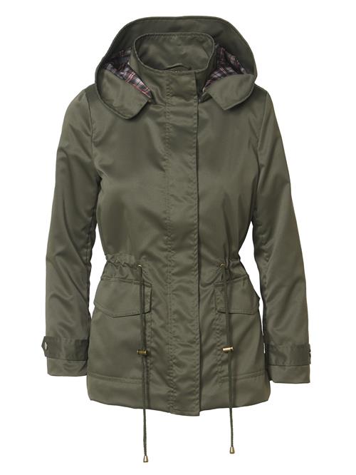 KOROSHI Overgangsparka  marin / khaki / rød / hvid