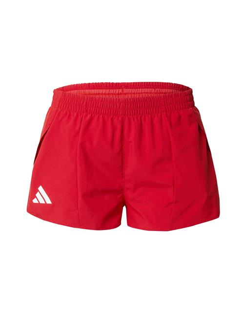 Se ADIDAS PERFORMANCE Sportsbukser 'Adizero'  rød / hvid ved About You