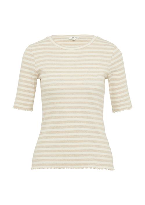 s.Oliver Shirts  beige / hvid