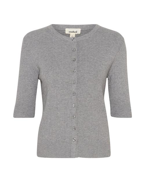 SOAKED IN LUXURY Cardigan 'SLSpina'  grå-meleret