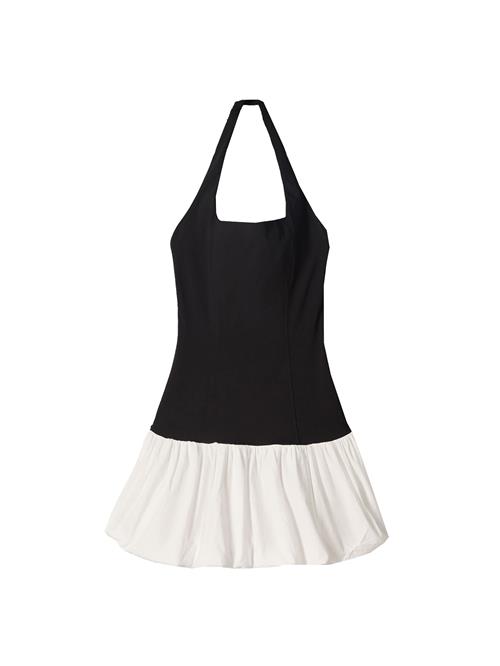 Bershka Kjole  sort / hvid
