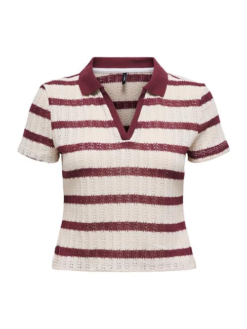 Only Petite Shirts 'ONLHALIA'  vinrød / hvid