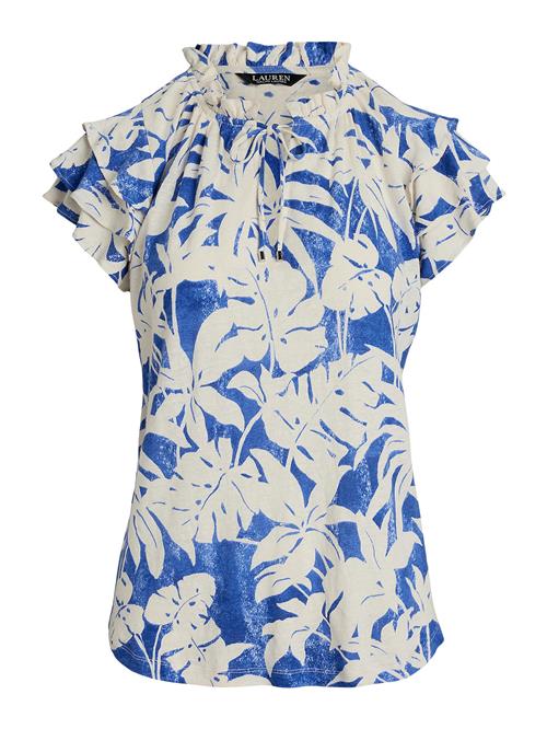 Lauren Ralph Lauren Bluse  blå / hvid