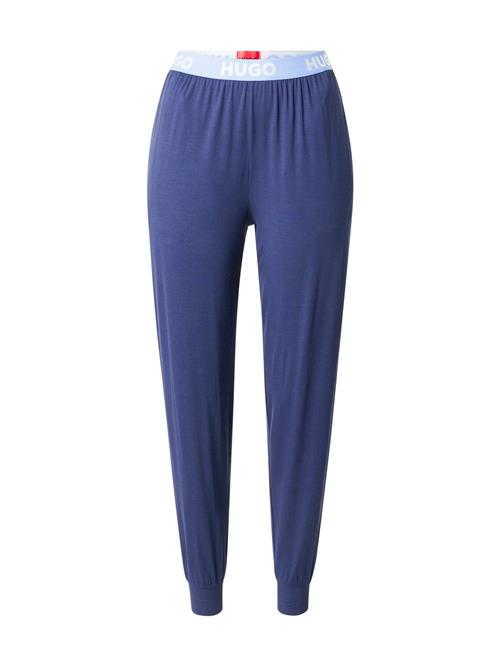 HUGO Pyjamasbukser  navy / himmelblå / hvid