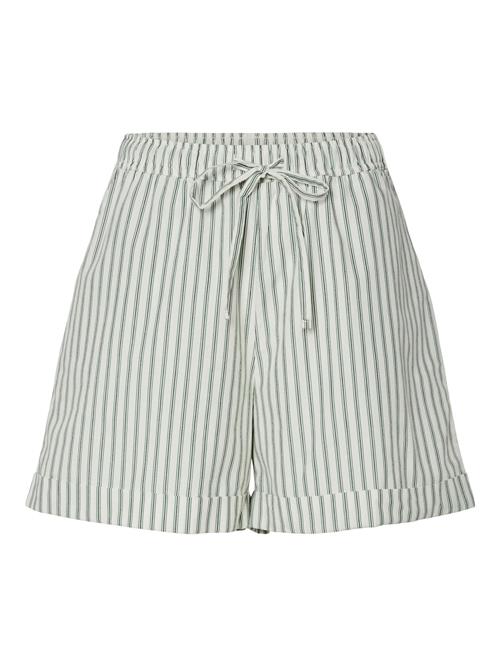 PIECES Bukser 'PCTaelyn'  grøn / sort / offwhite