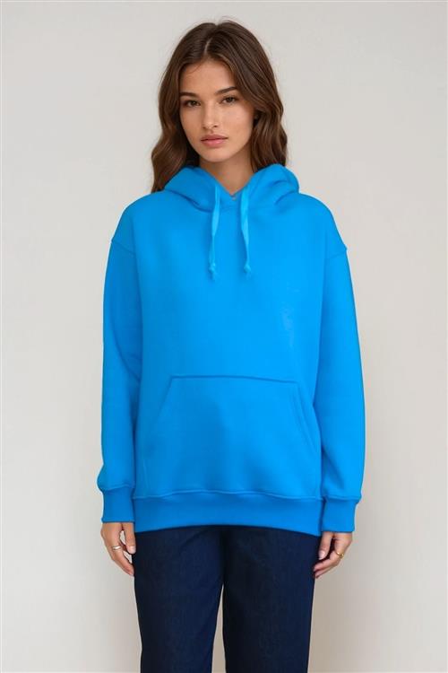 Stella Oversized Hoodie - Blå - S - TeeShoppen