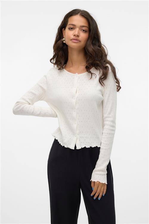 Isa O-Neck Cardigan - Snow White - L - Vero Moda