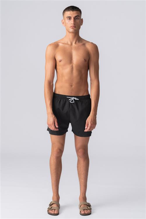 Badeshorts - Sort - L - TeeShoppen