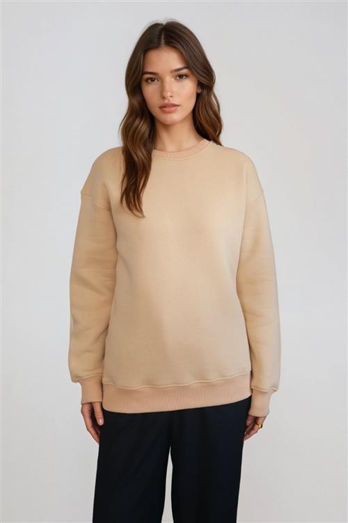 Alina Sweatshirt - Sand - M - TeeShoppen