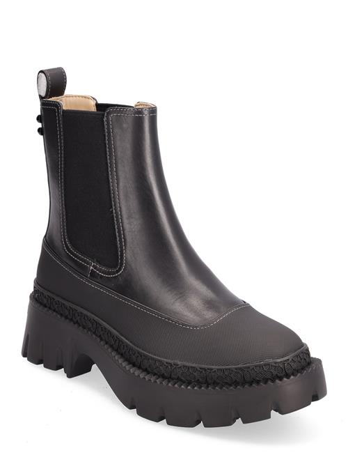 Jayla Leather Bootie Coach Black