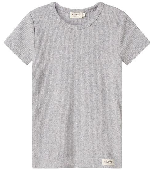 MarMar T-shirt - Rib - Modal - Noos - Lysegråmeleret