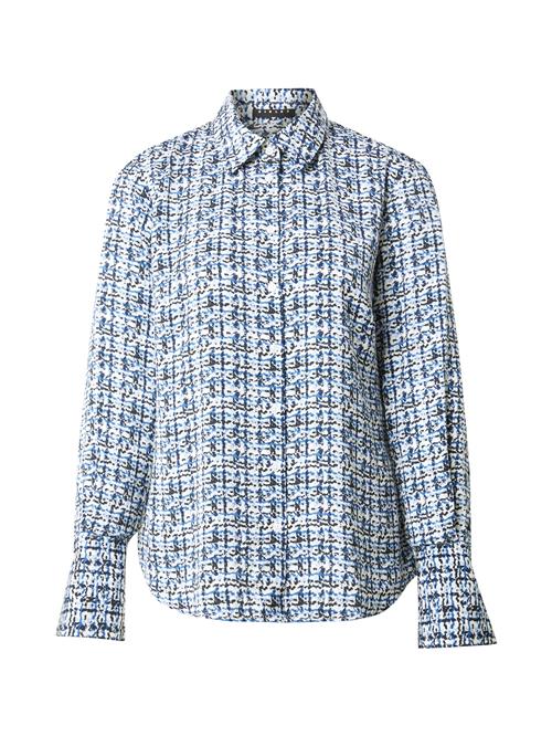 Sisley Bluse  blå / lyseblå / sort / hvid