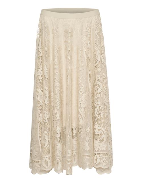 Kaffe Nederdel  lysebeige