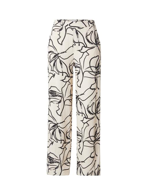 OBJECT Bukser 'OBJSANNE ALINE'  creme / sort