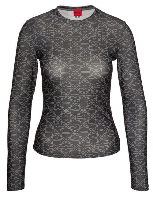 HUGO Shirts 'Diralina'  greige / sort
