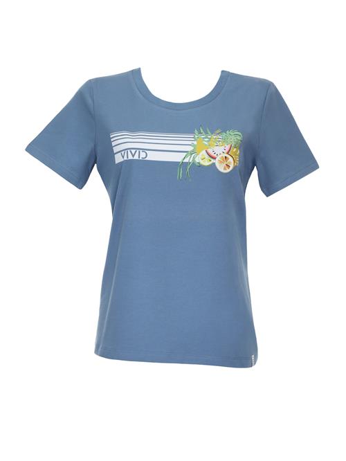 VIVID Shirts  lyseblå / lemon / hvid