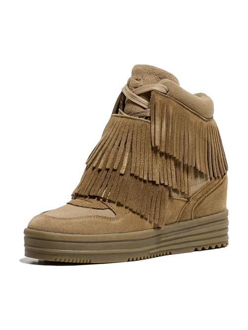 Bershka Sneaker high  lysebrun
