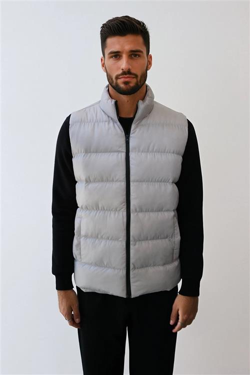 Puffer Vest - Sand - 2XL - TeeShoppen