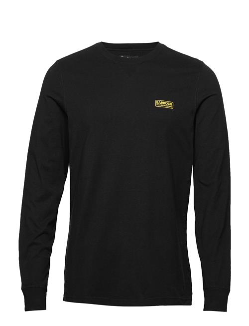 Se B.intl L/S Logo Tee Barbour Black ved Booztlet