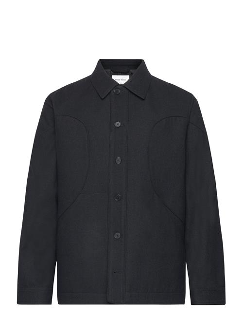 Se Clive Panelled Shirt WOOD WOOD Black ved Booztlet