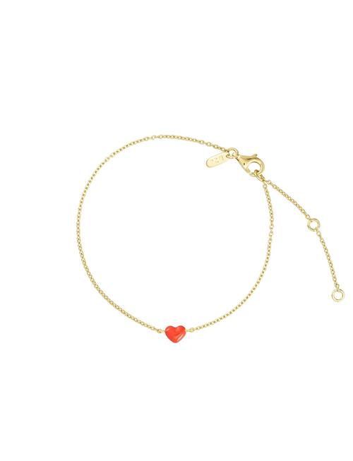 Se Little Big Love Bracelet - Goldplated Design Letters Gold ved Booztlet