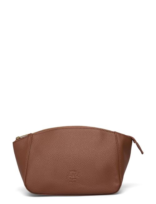 Se Milan Toiletry Bag Vegan Leather Herschel Brown ved Booztlet