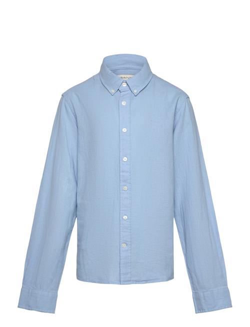 Cotton Linen Bd Ls Shirt GANT Blue