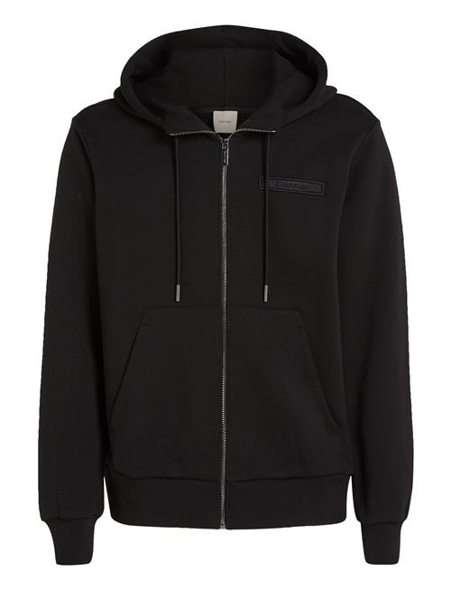 Se Embroidered Logo Zip Through Calvin Klein Black ved Booztlet