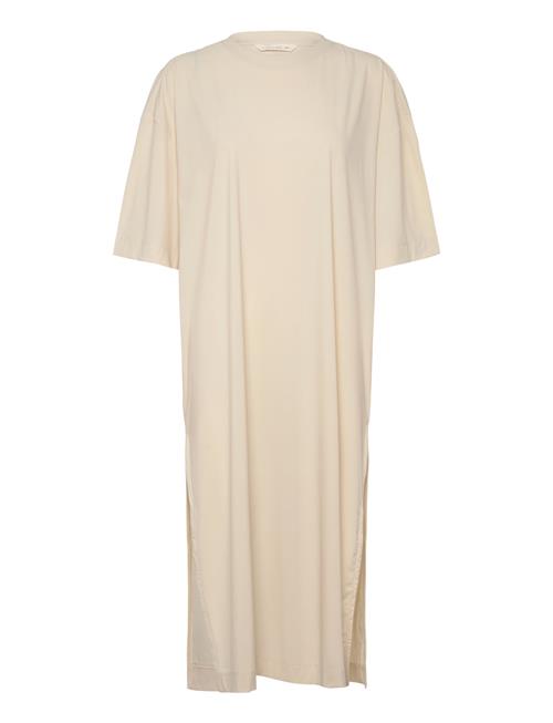Hangout Tee Dress Slit Rethinkit Studios Cream