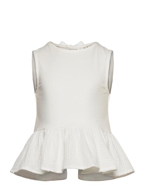 Se T-Shirt .-- Peplum Mango White ved Booztlet