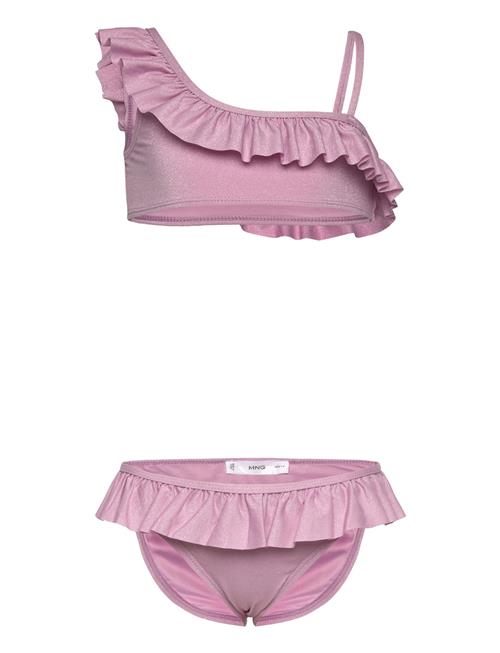 Ruffled Bikini Mango Pink