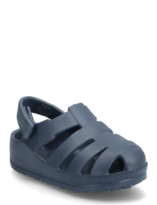 Flip-Flops With Velcro Straps Mango Navy