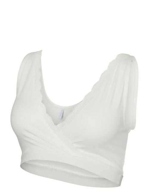 Mlhelena Crossy Lace Bra 2F 2-P Noos Mamalicious White