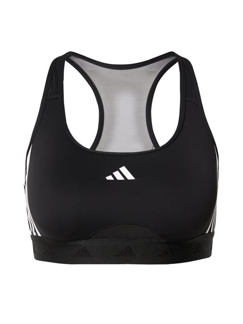 ADIDAS PERFORMANCE Sports-BH 'Powerreact Training Medium-support Hyperglam'  sort / hvid