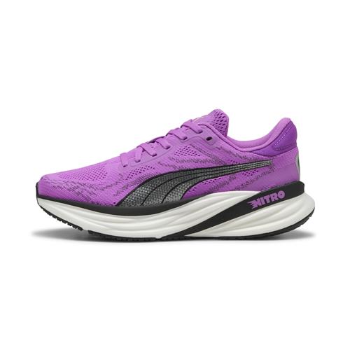 PUMA Løbesko 'Magnify Nitro™ 2'  neongul / grå-meleret / lilla / sort