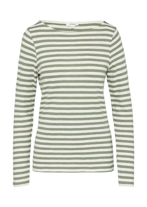 s.Oliver Shirts  oliven / naturhvid