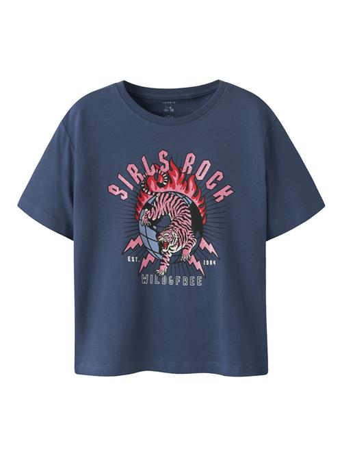 NAME IT Bluser & t-shirts 'NKFKASSANDRA'  ensian / gammelrosa / rød / sort